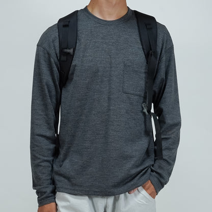 Merino Wool Breathable Long Sleeve / CHARCOAL